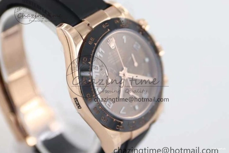 Steel 116515 Best RG Oysterflex A7750 904L Dial Edition Daytona Strap 1:1 on TWF Brown Roman 0419